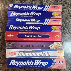 Total of 195 sq feet of Aluminum foil NWT